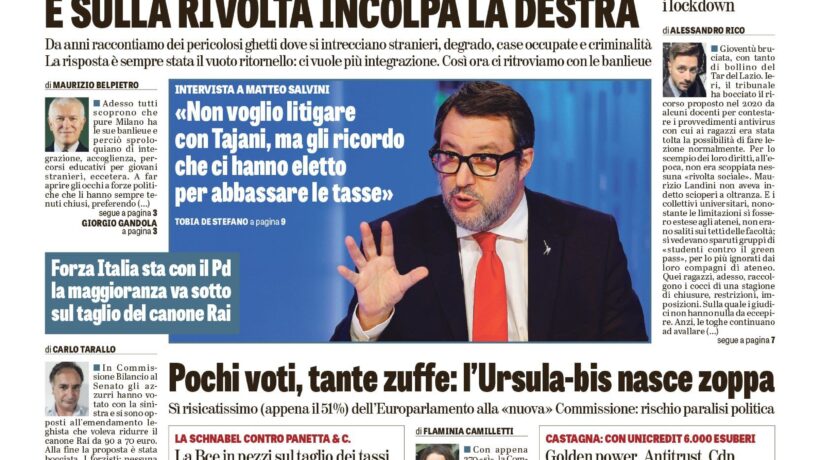 Oggi in edicola