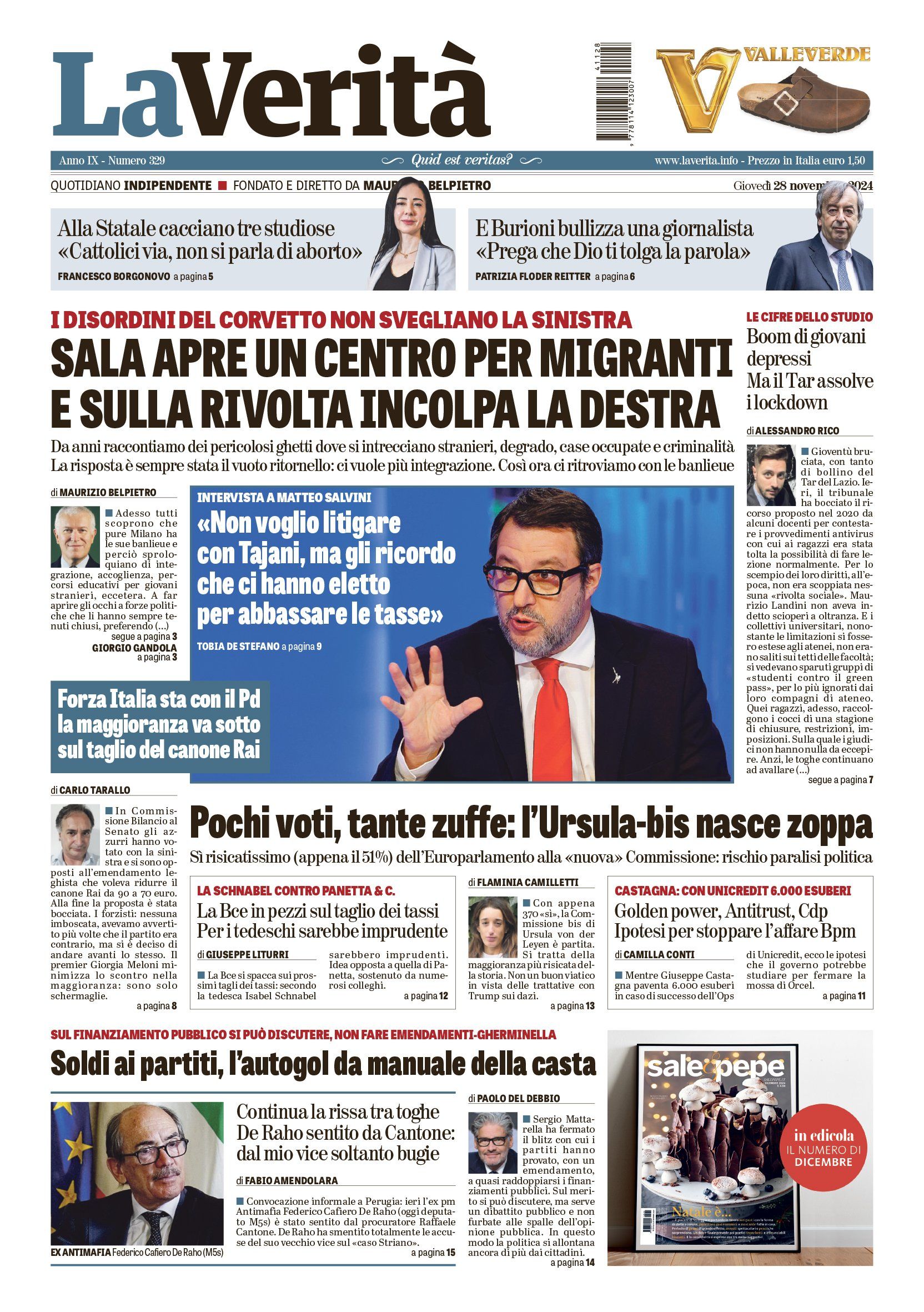 Oggi in edicola