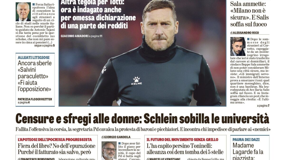 Oggi in edicola