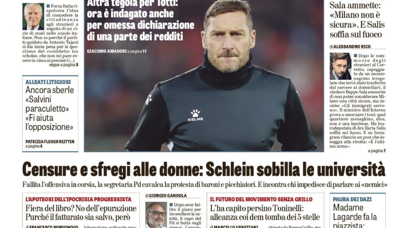 Oggi in edicola