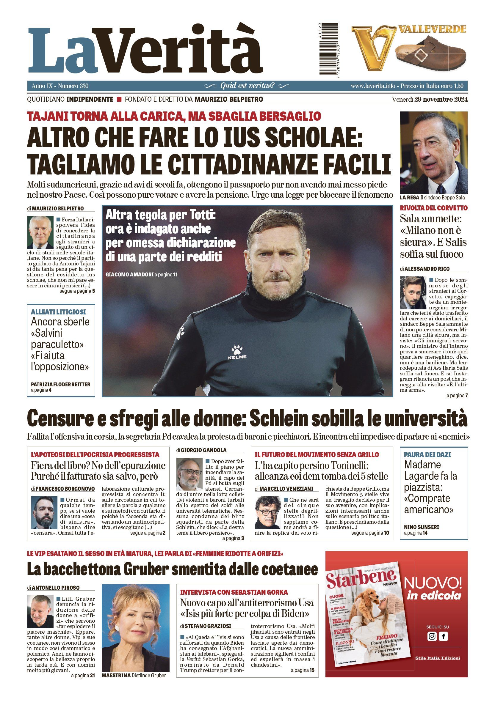 Oggi in edicola