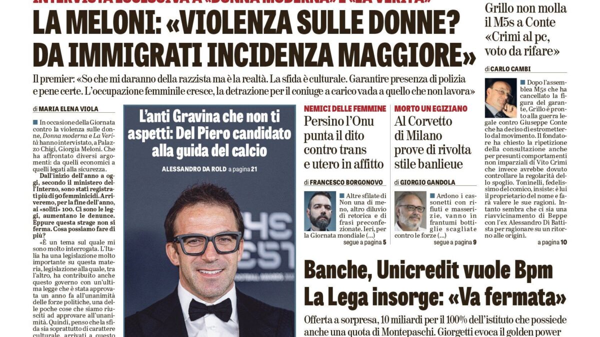 Oggi in edicola