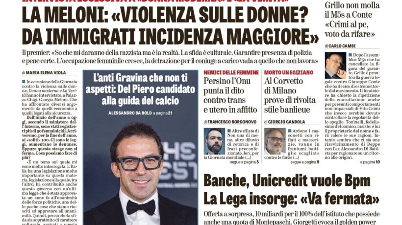 Oggi in edicola