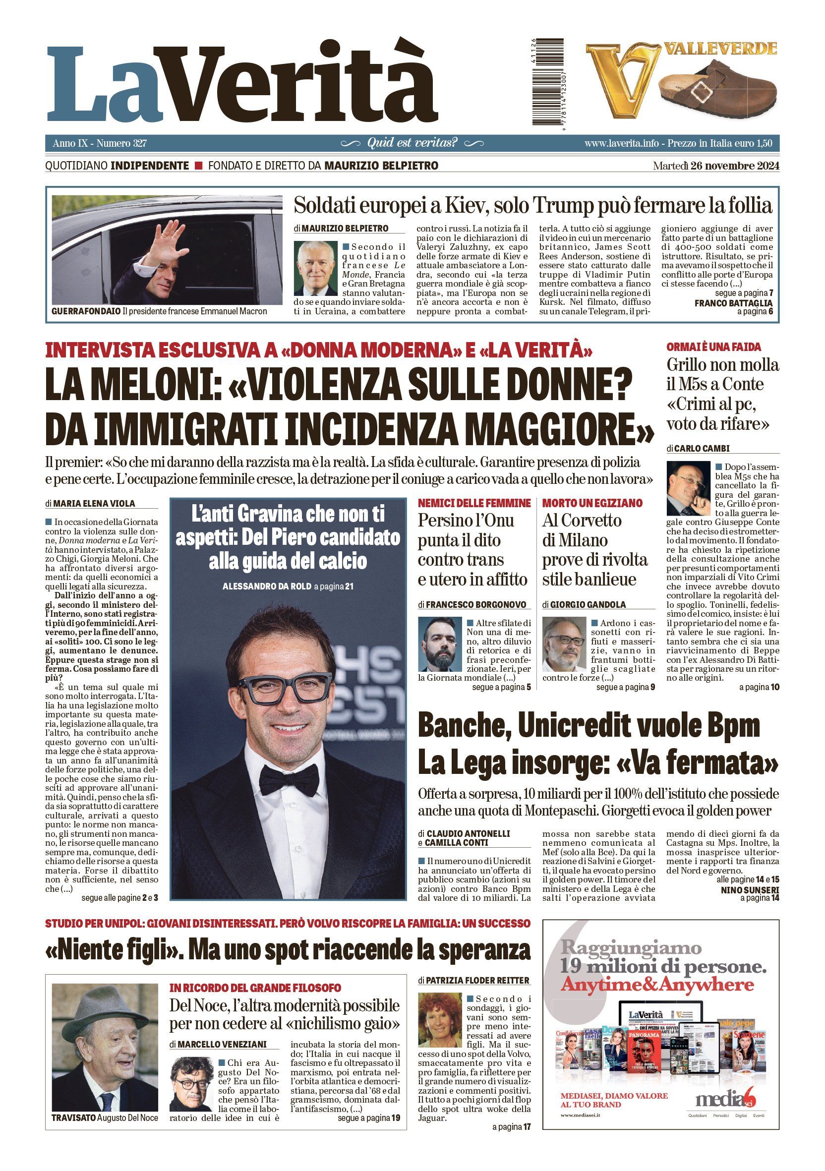 Oggi in edicola