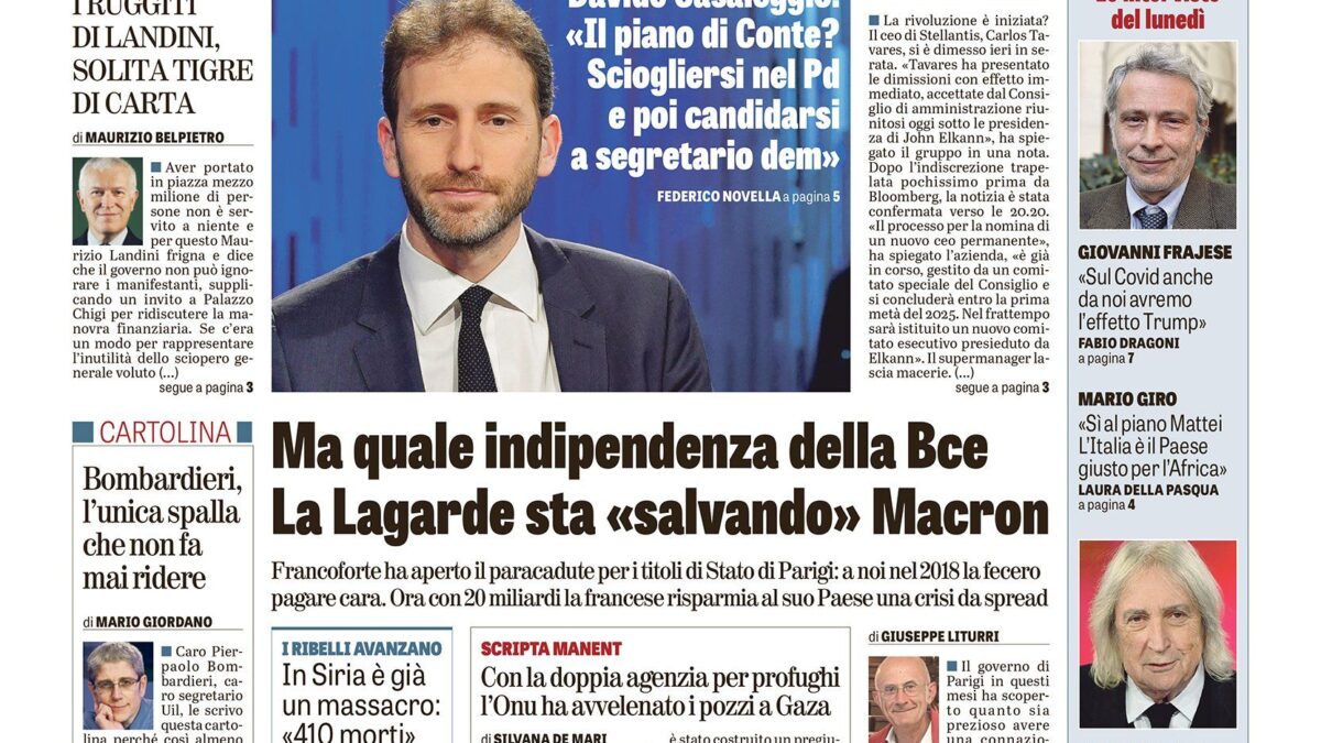 Oggi in edicola