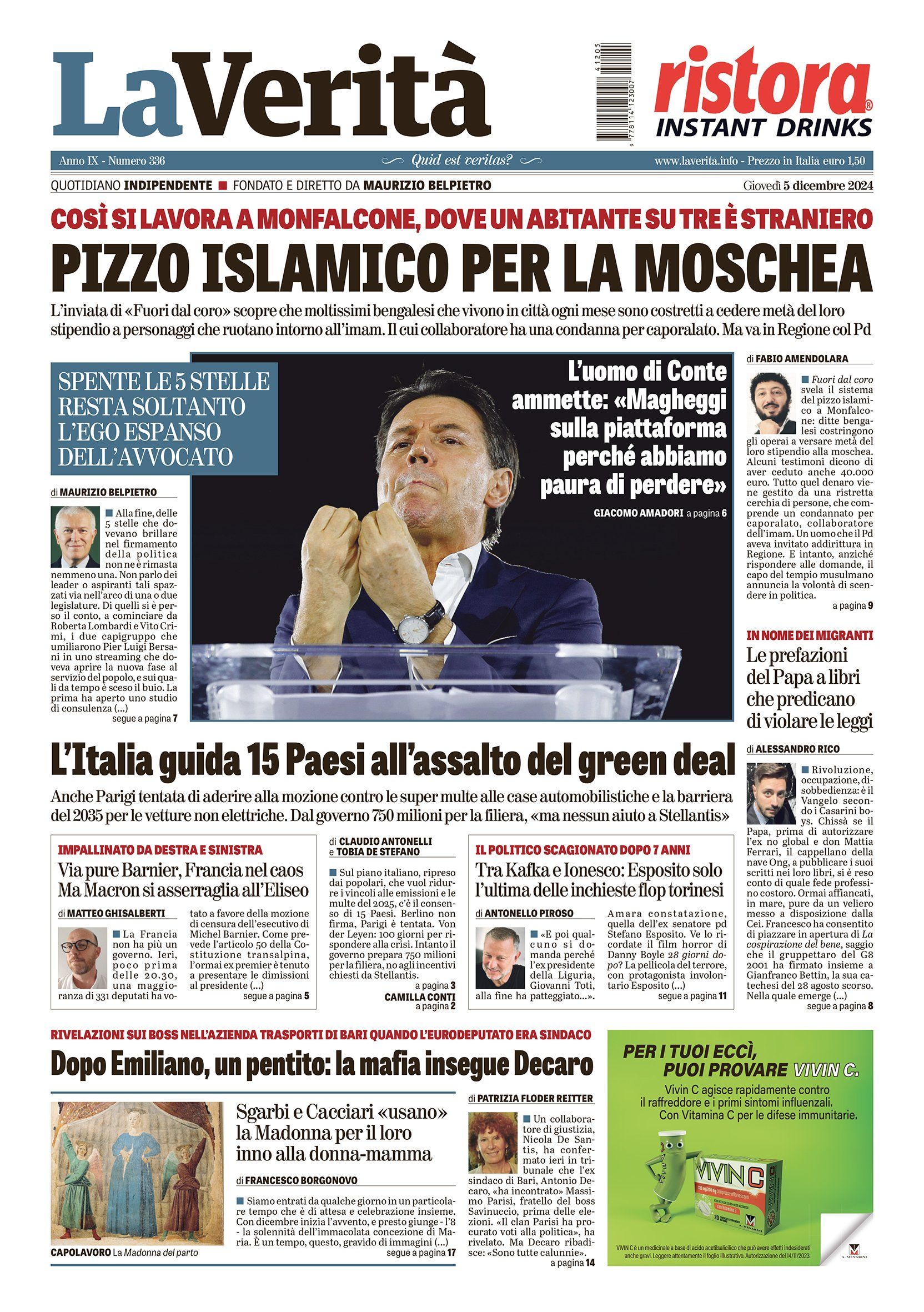 Oggi in edicola