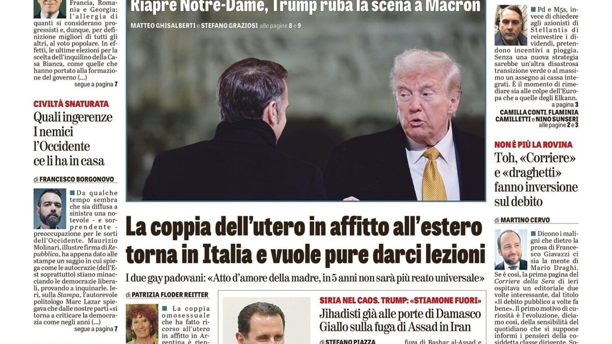 Oggi in edicola