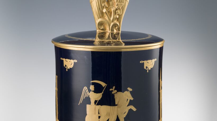 Gio Ponti (1891-1979), Manifattura Ginori di Doccia Cista Triumphus Mortis e Triumphus Amoris, 1930 c. Museo Ginori, Sesto Fiorentino