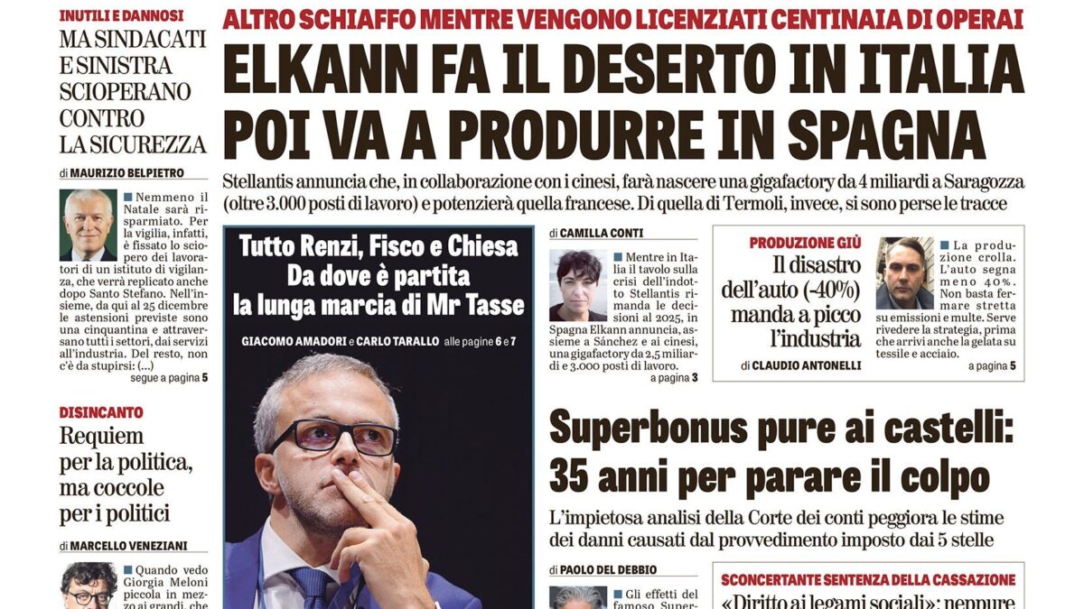 Oggi in edicola