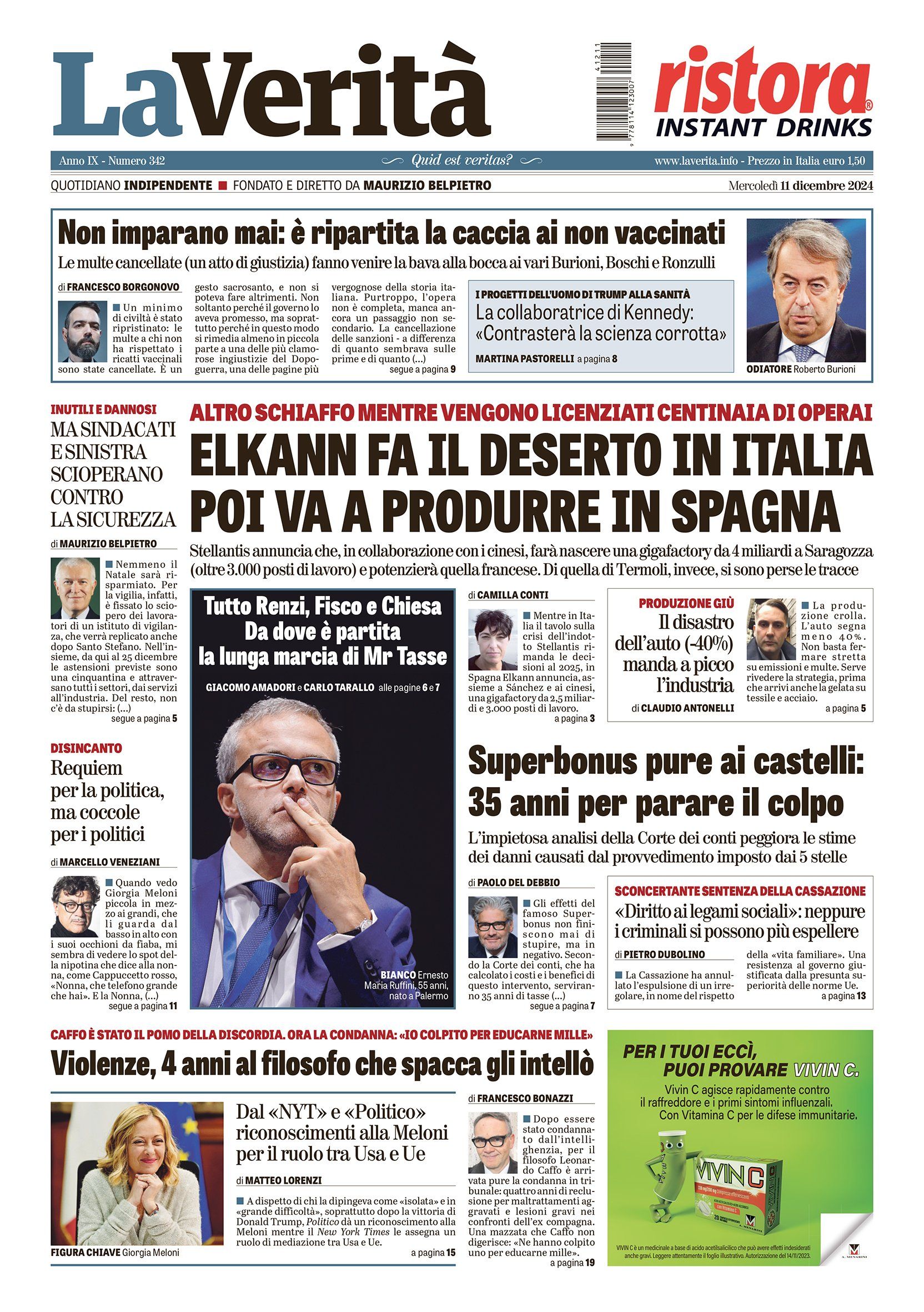Oggi in edicola