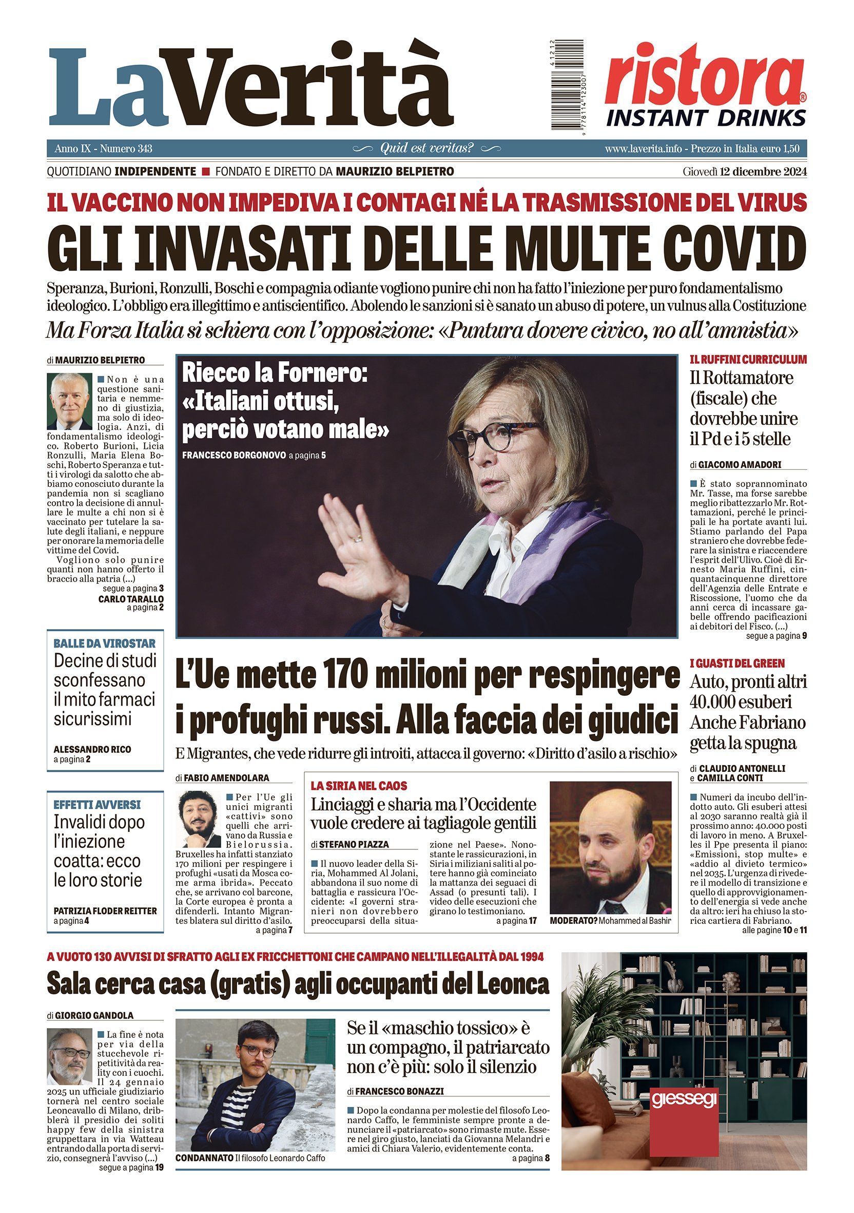 Oggi in edicola