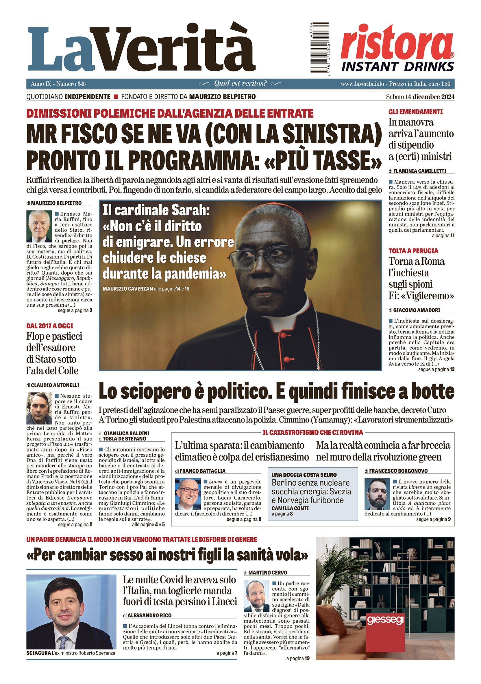 Oggi in edicola