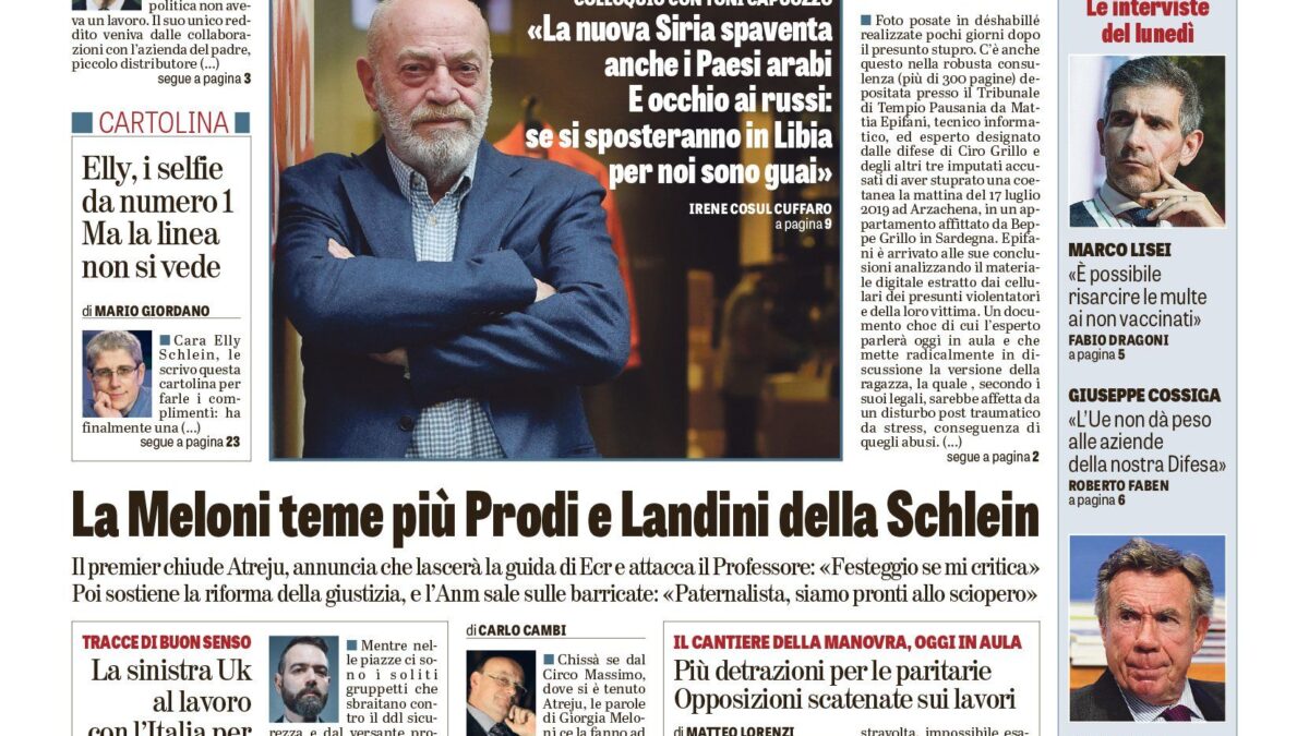 Oggi in edicola