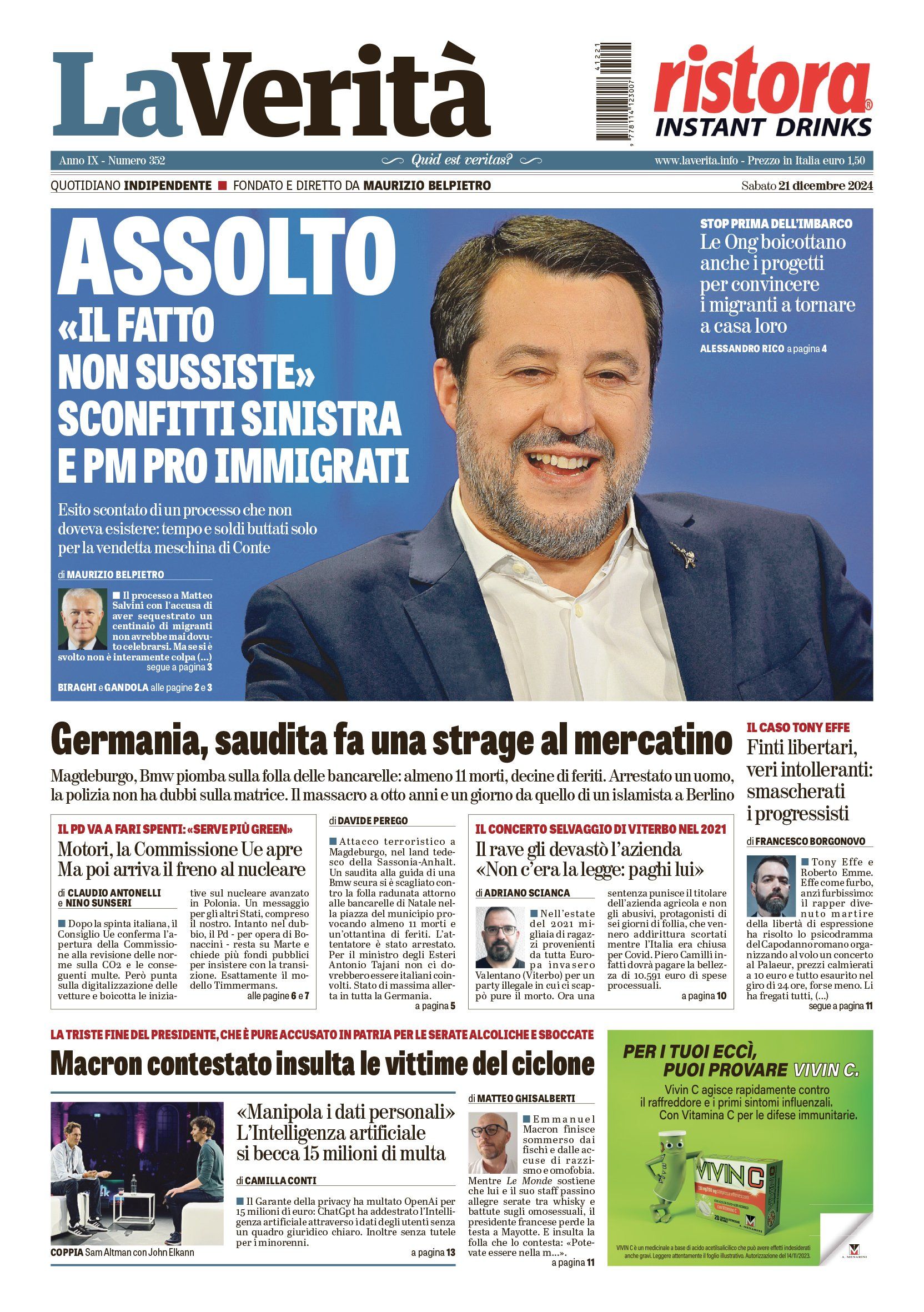 Oggi in edicola