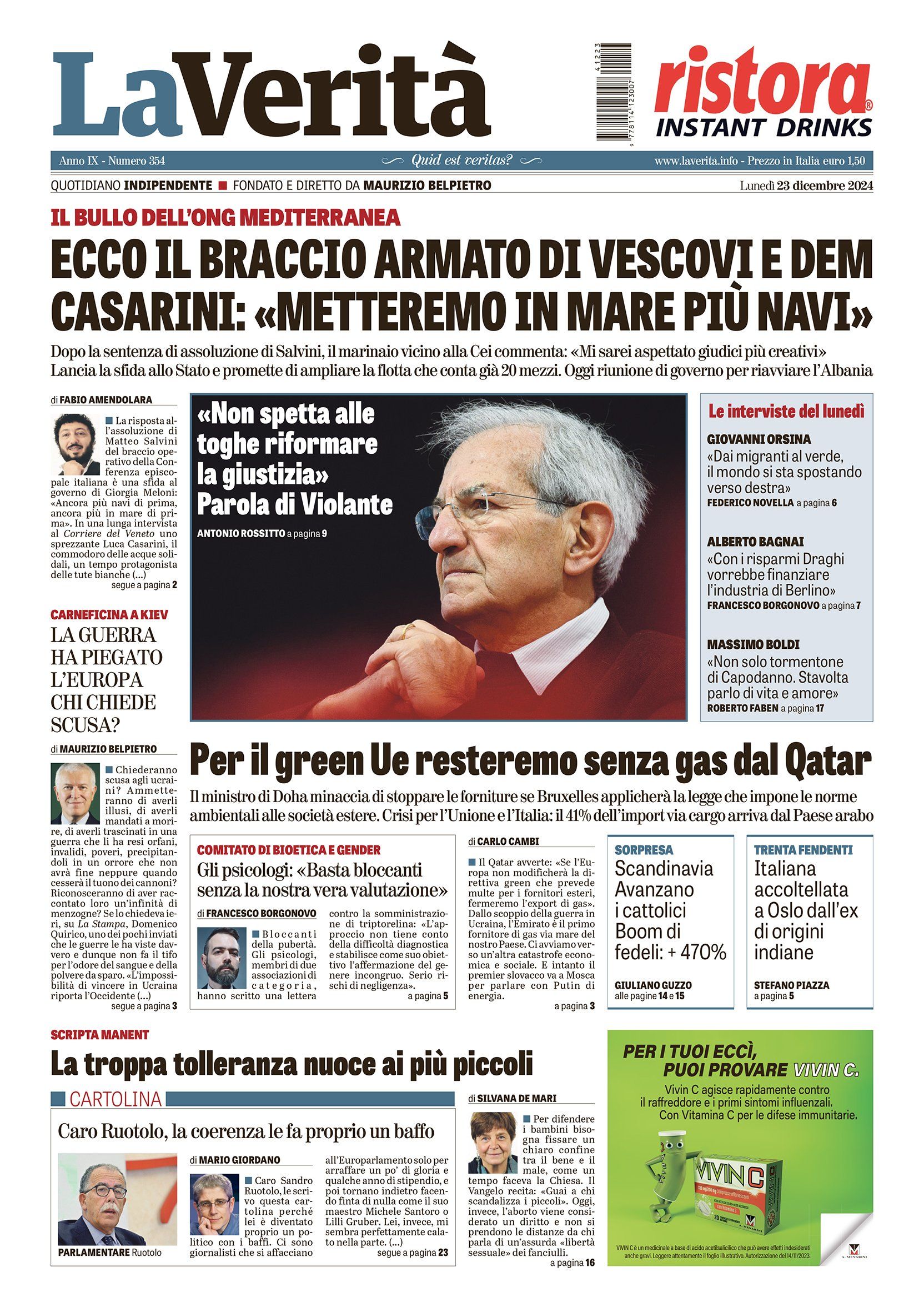 Oggi in edicola