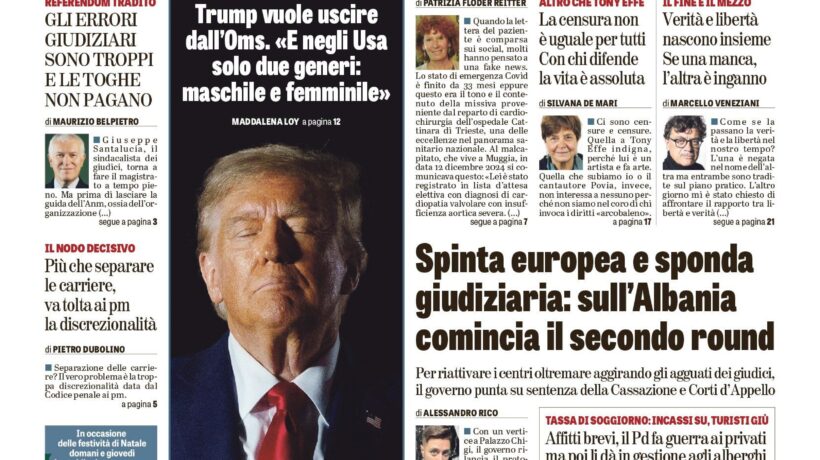 Oggi in edicola