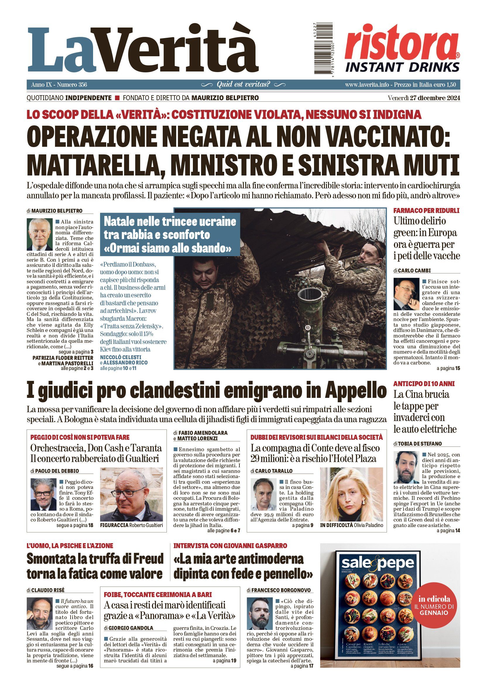 Oggi in edicola