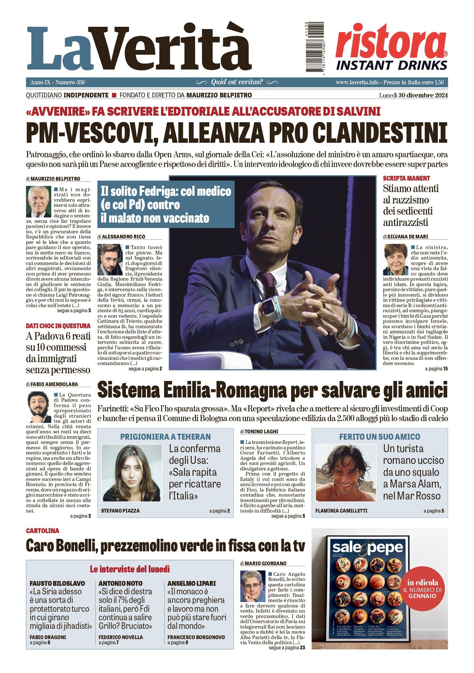 Oggi in edicola