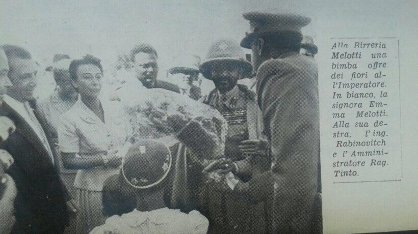 Emma Melotti con Hailé Selassié