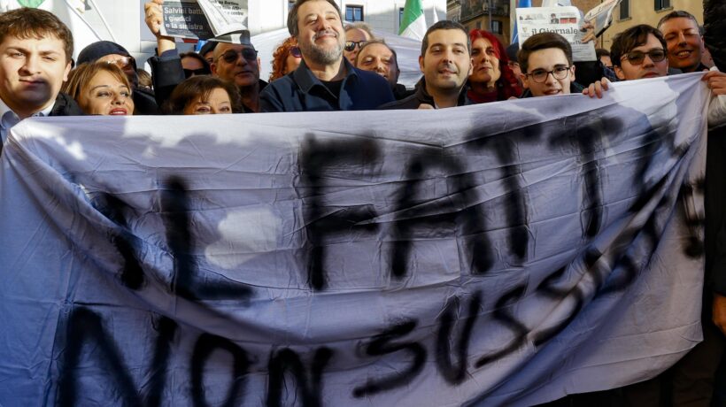 Sinistra e vescovi in lutto per Salvini