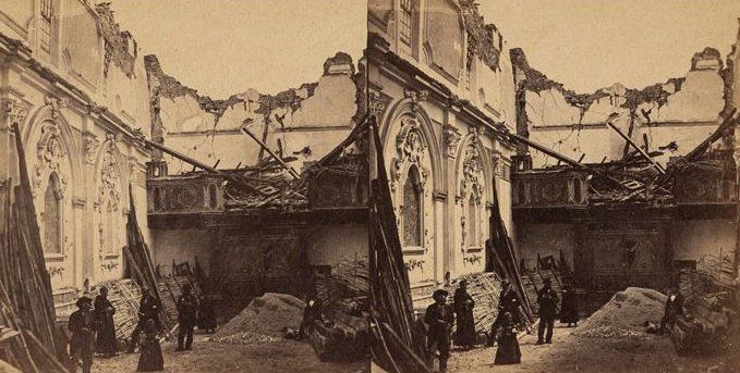 Un'immagine stereoscopica del terremoto di Alphonse Bernoud