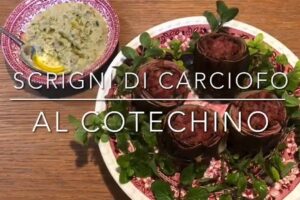Cuciniamo insieme: scrigni di carciofo al cotechino