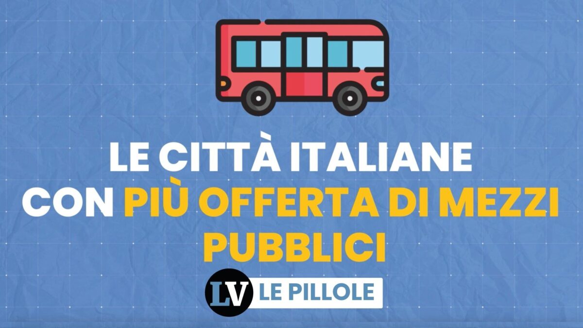 Le città italiane con più offerta di mezzi pubblici