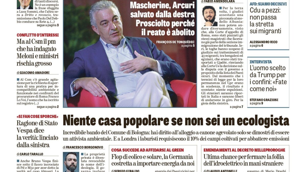 Oggi in edicola