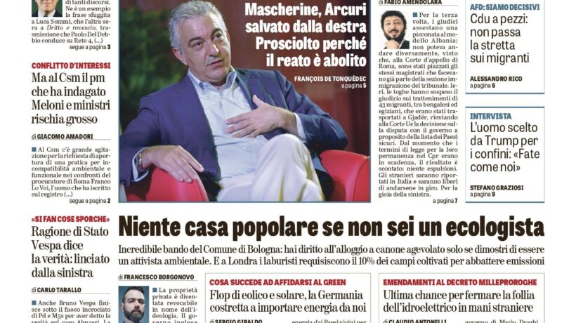 Oggi in edicola