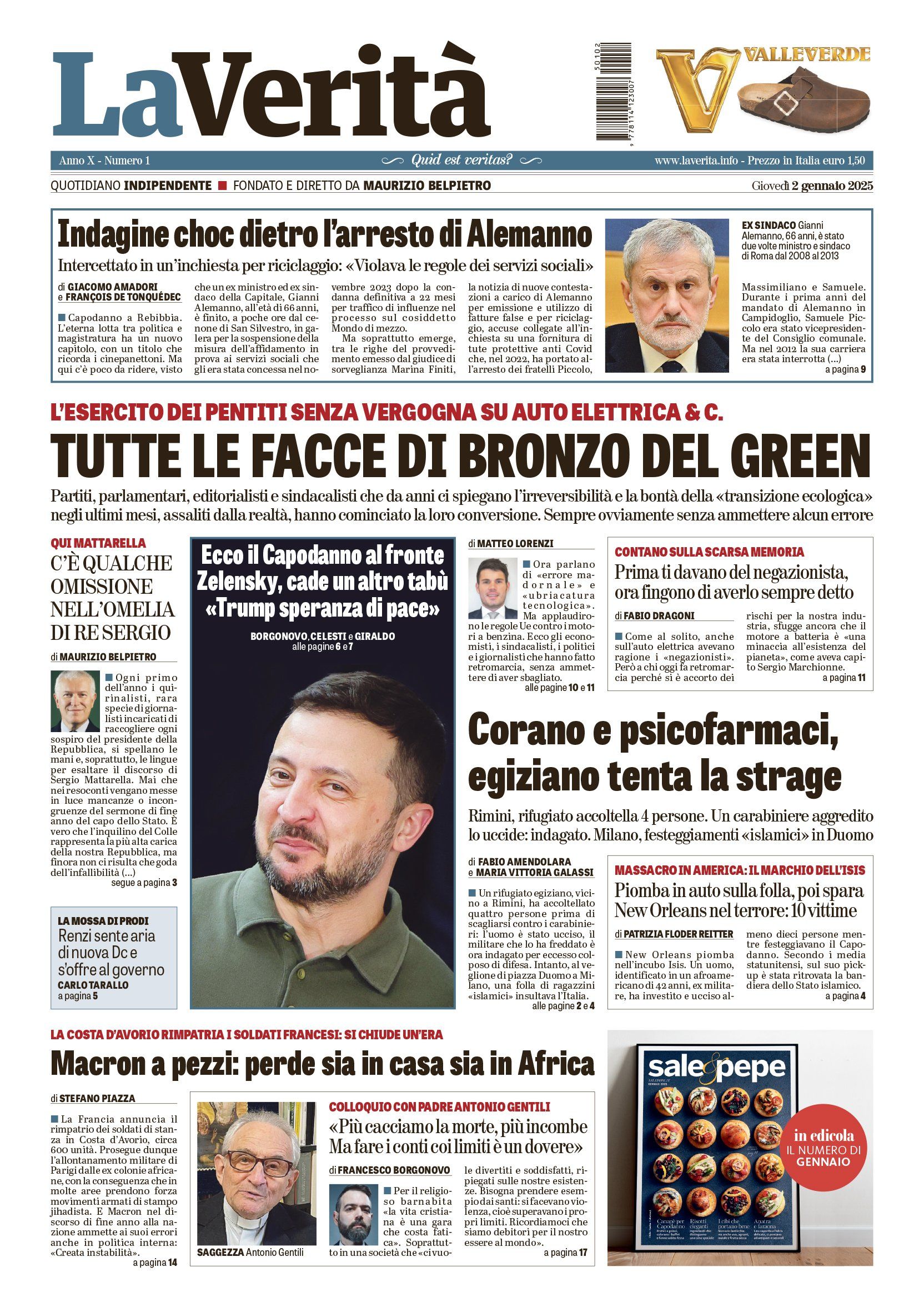 Oggi in edicola
