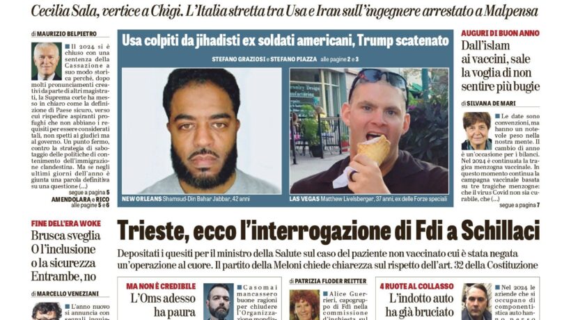 Oggi in edicola