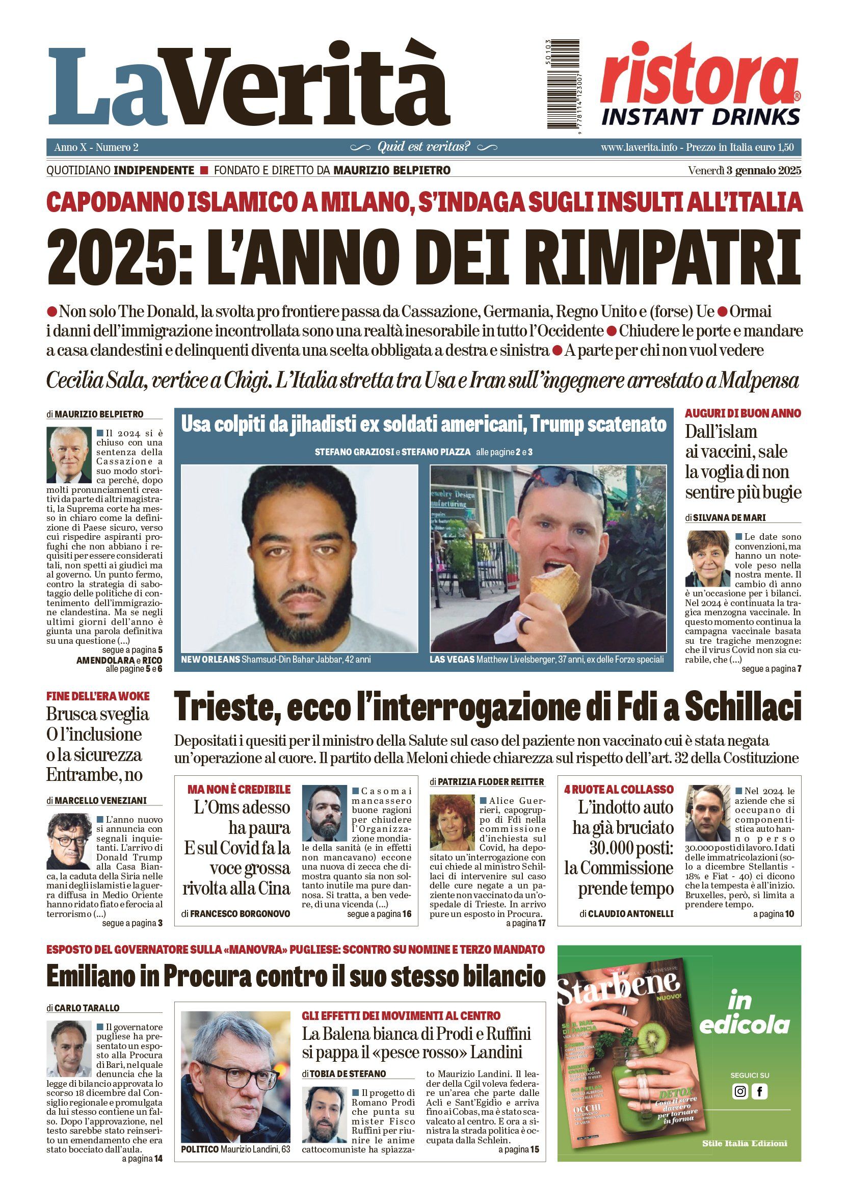 Oggi in edicola