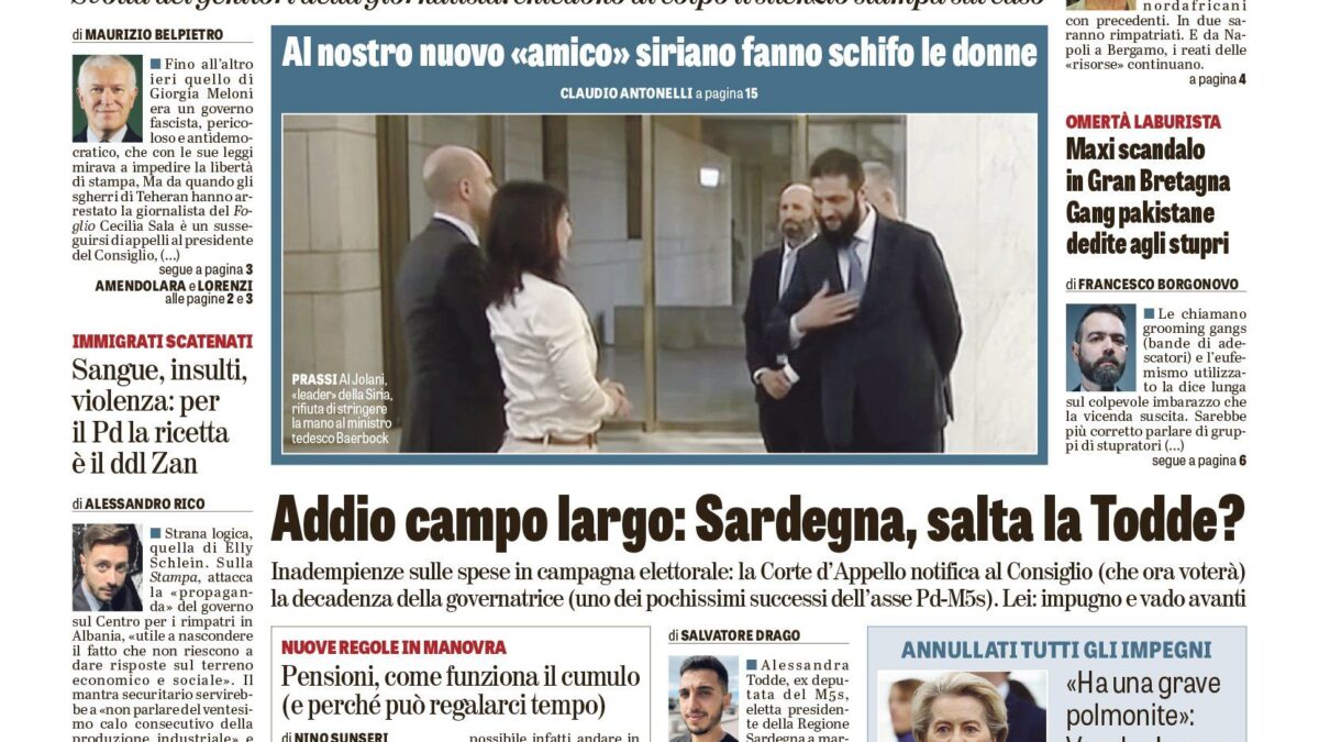Oggi in edicola