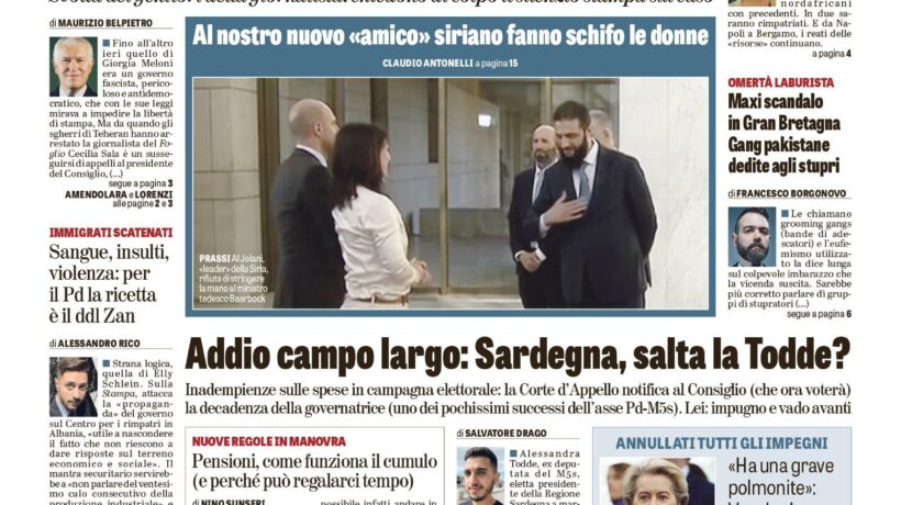 Oggi in edicola