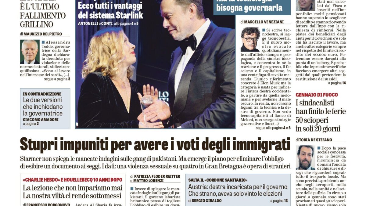 Oggi in edicola