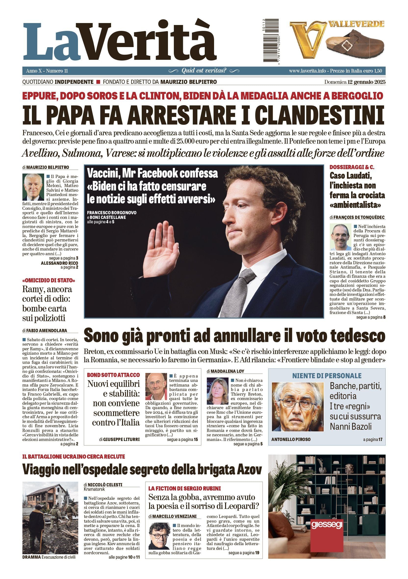 Oggi in edicola