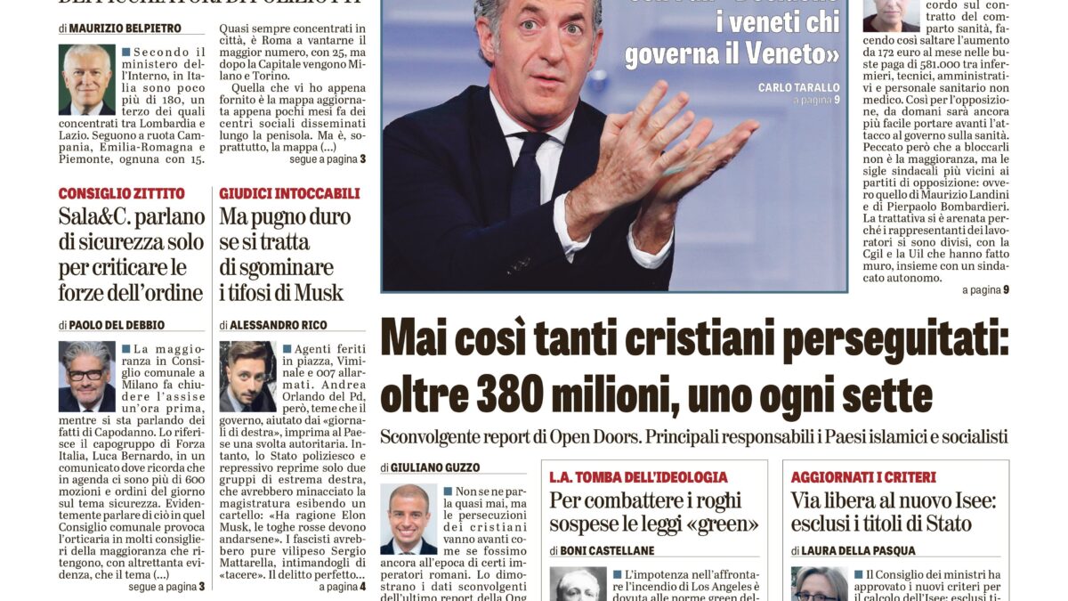 Oggi in edicola