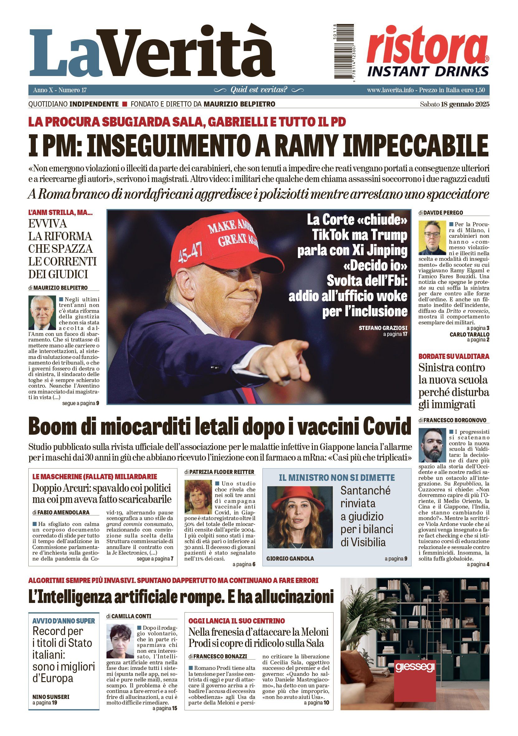 Oggi in edicola