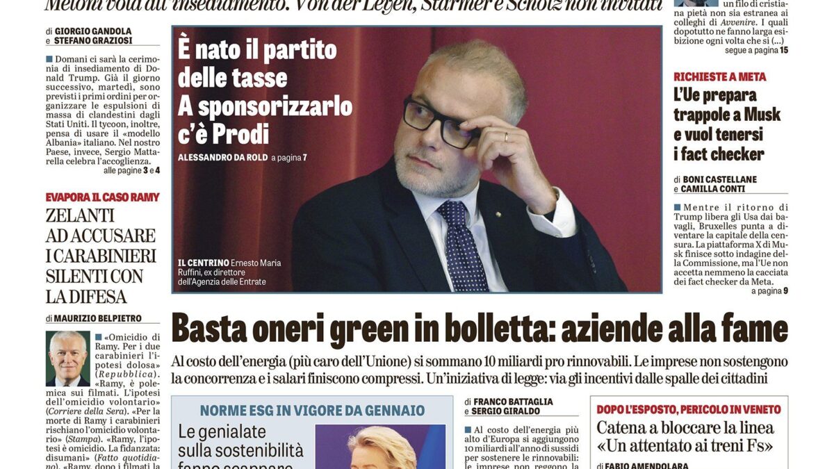 Oggi in edicola