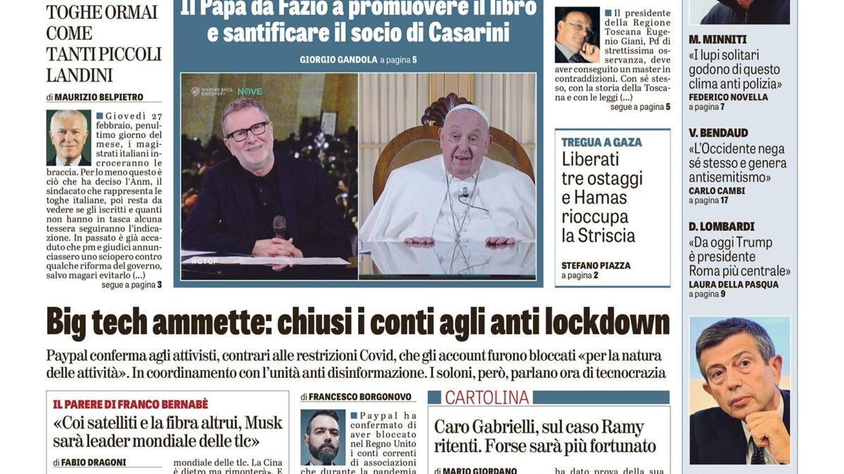 Oggi in edicola