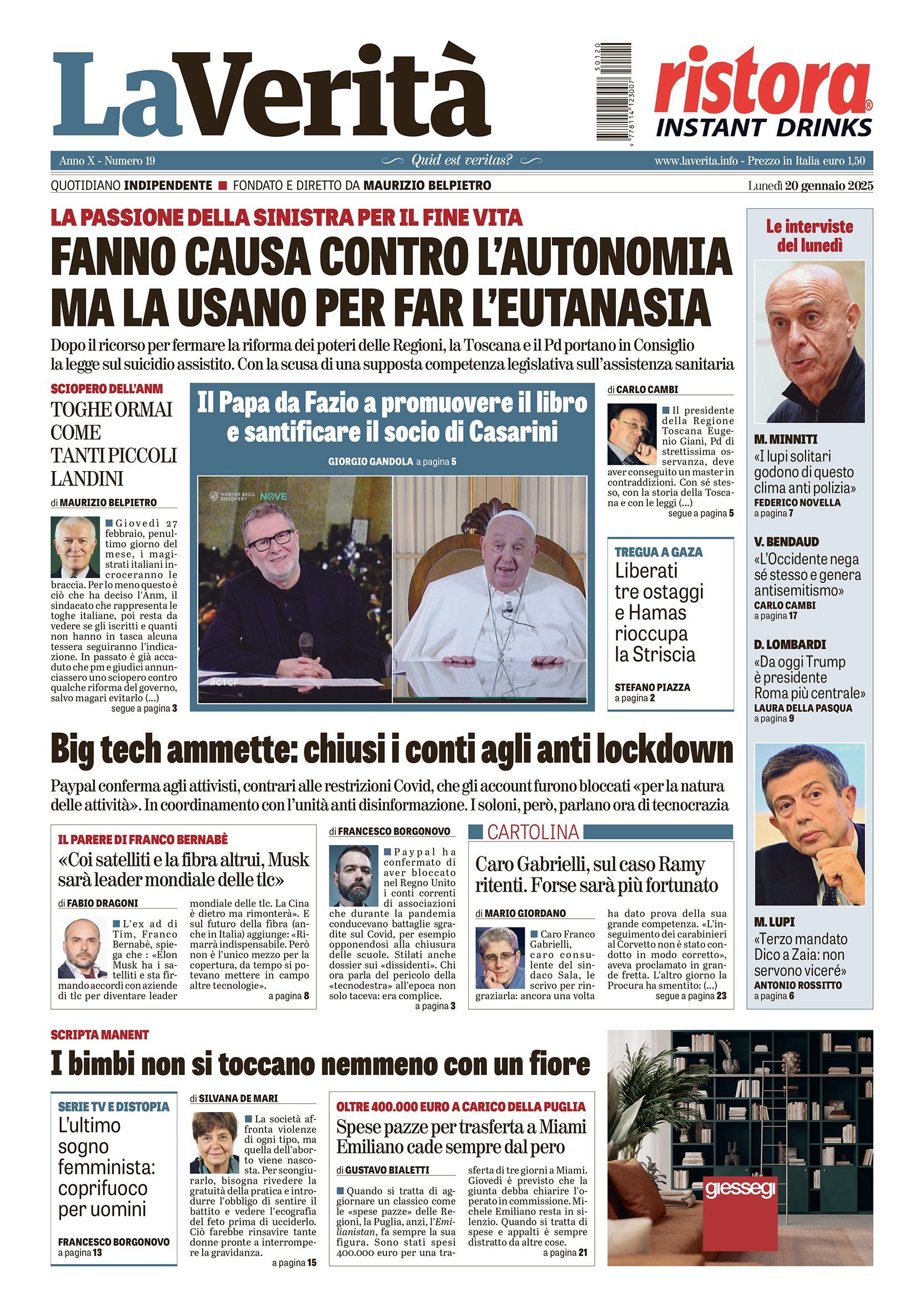 Oggi in edicola