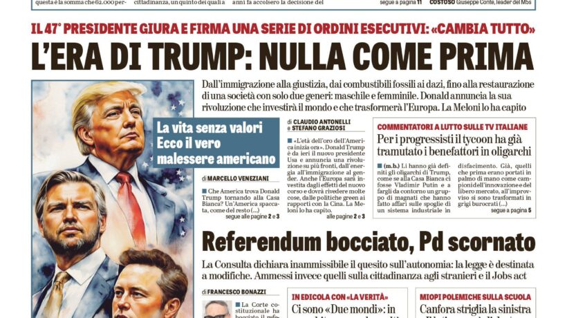 Oggi in edicola