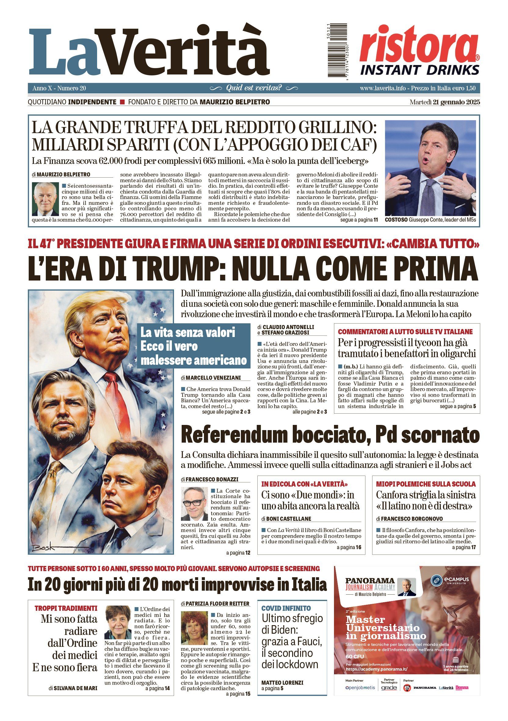 Oggi in edicola