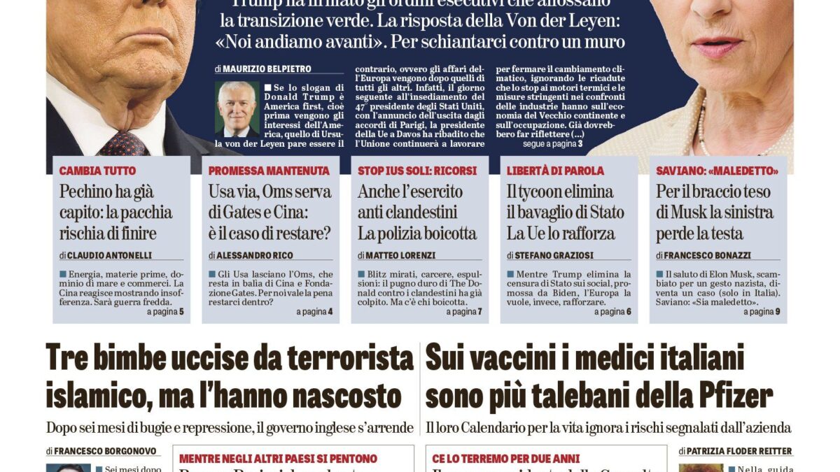 Oggi in edicola