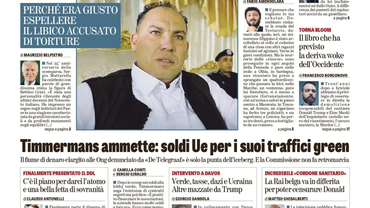 Oggi in edicola