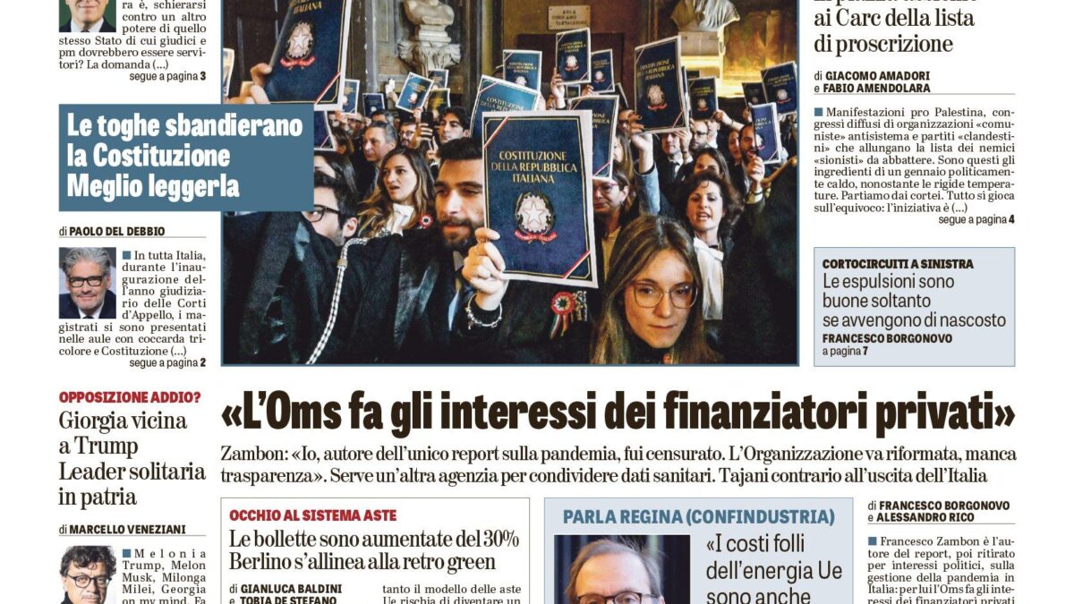 Oggi in edicola