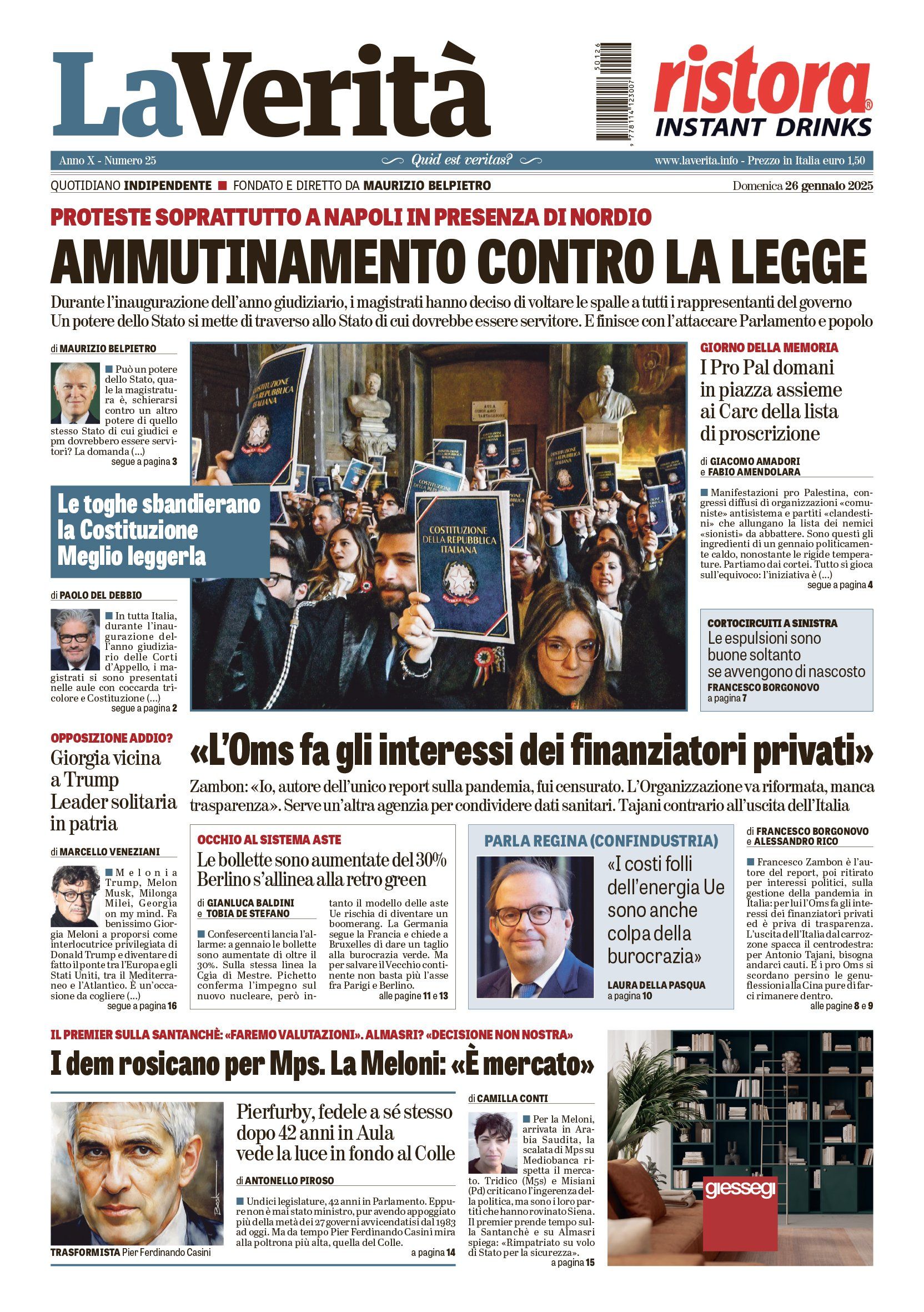 Oggi in edicola