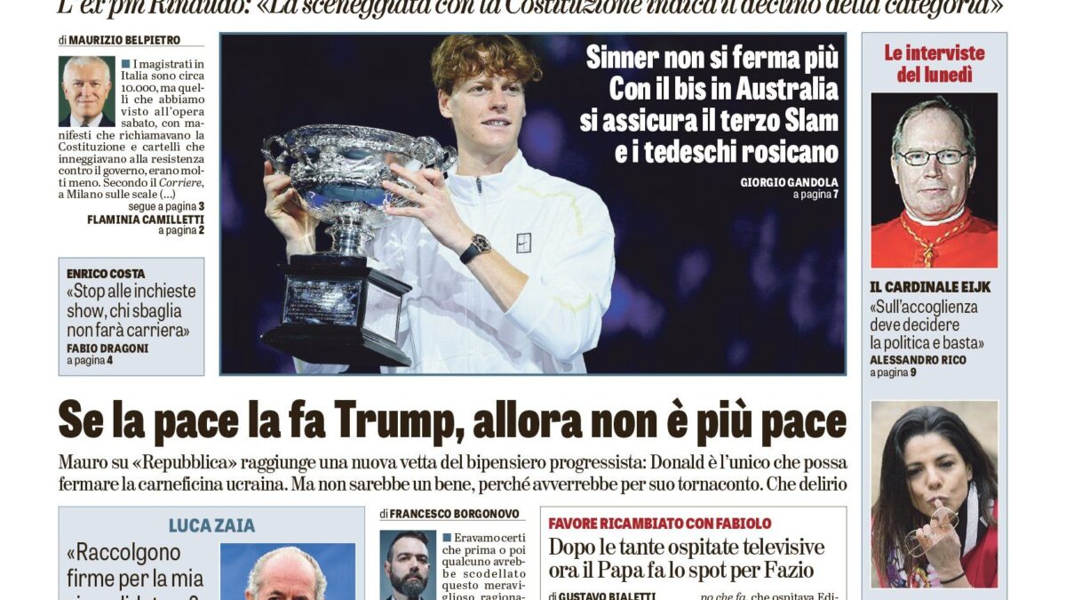 Oggi in edicola