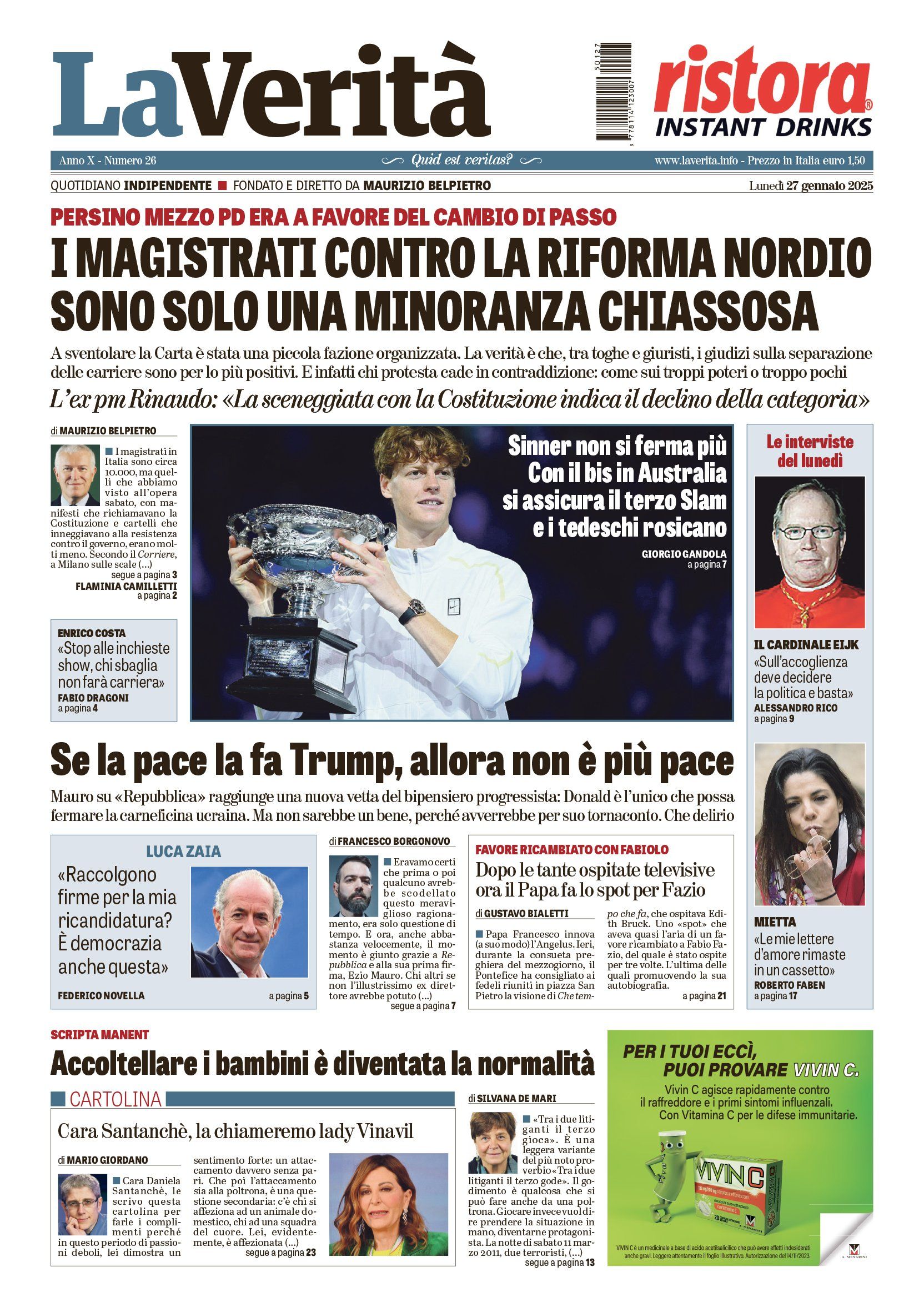 Oggi in edicola