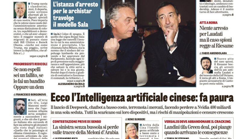 Oggi in edicola
